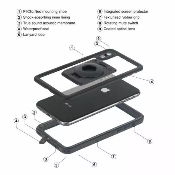 Tigra-sport Coque TIGRA SPORT FITCLIC NEO ETANCHE Pour IPhone X/XS 5 Tigra-sport Coque TIGRA SPORT FITCLIC NEO ETANCHE Pour IPhone X/XS – Image 3