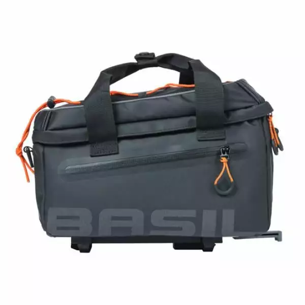 Sacoche De Porte-Bagages BASIL Miles Tarpaulin MIK 7L Noir/Orange 3 Sacoche De Porte-Bagages BASIL Miles Tarpaulin MIK 7L Noir/Orange