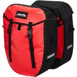 Sacs à Dos et Bananes Soldes 24 Red Cycling Products Paire De Sacoches De Porte-Bagages RED CYCLING URBAN TWIN II Rouge 2022