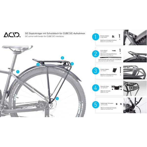 Cube-acid Porte-Bagages CUBE ACID RILINK SIC 29" 8 Cube-acid Porte-Bagages CUBE ACID RILINK SIC 29" – Image 6