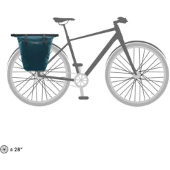 Sacoche De Porte-Bagages ORTLIEB BIKE-SHOPPER Bleu Turquoise -Sacs à Dos et Bananes Soldes bike shopper f7422 avatar5B600x6005D 1